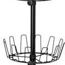 Household Essentials 4-Tier Shoe Storage Tree, Matte Black