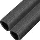 uxcell Foam Tube 1.64 Ft Length 1.17in ID 1.56in OD Hollow Pipe Cover for Protecting Pipes and Heat Preservation Black 2 Pack
