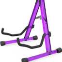 MUSO Guitar Stand, Acoustic Guitar Stand, Acrylic Classical Electric Guitar Stand, Foldable Bass Guitar Stand, Guitar Accessories (Purple)