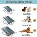 Big Dog Bed for Large Sized Dogs - Dog Crate Pad Removable Washable Cover, Non-Slip Bottom, Pet Mat Comfort Cushion for Joint Relief, Deep Sleep & Home Decor