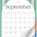 S&O Palm Beach Arc Wall Calendar from July 2025-Dec 2026 - Tear-Off Monthly Calendar - 18 Month Academic Wall Planner - Hanging Organizer to Track Anniversaries & Appointments - 14.2"x10.5in