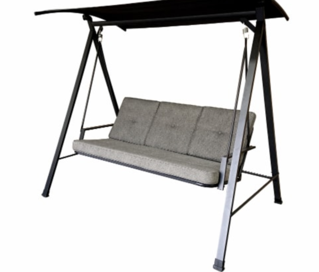 Onyx 3 Seat Cushioned Patio Swing 71.06"L x 22.64"W x 7.09"H
