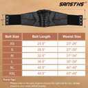 SANSTHS Wide Elastic Lace-up Tied Waspie Belt for DressesCorset Waist Belt for Women Halloween Costume (Brown, XL)