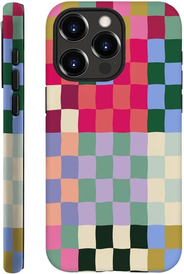 SEized Case Compatible with for iPhone 11 Pro,Colorful Checkerboard Phone Case for Girl Women Boy Men,Durable Protection Case for iPhone 11 Pro