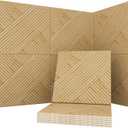 Soon Global Acoustical Wall Panels, 6-Piece 23.62 X 23.62 Inches Art Acoustic Panels, Decorative Acoustic Panels, Acoustic Wall Panels, Sound Absorbing Wall Art, Harvest Cross