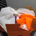 GARIG 7.2FT Halloween Inflatables Outdoor Decorations Ghost and Pumpkin Build-in LEDs Lights Blow Up Yard Decorations for Garden Lawn Indoor Party Holiday Decor