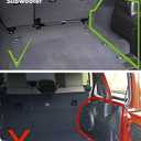 3W Floor Mats&Cargo Liner Fit for Jeep Wrangler JL 2018-2025 2026 Unlimited 4-Door Sahara Willys Rubicon Without Subwoofer (Non JK or 4XE) All-Weather TPE Floor Liner and Trunk Full Set Car Mats