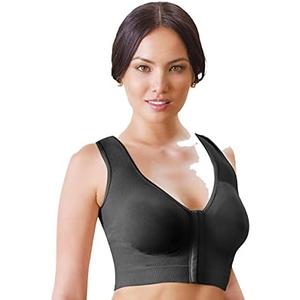 Annette Post Surgery Bra for Women – Front Closure, Strapless, and Wireless Sleep Brassiere – Full Coverage Gym & Sports Bra L-XL