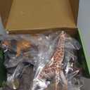 Zippytots 6PCS Safari Animal Figure Toys for Kids 3-5 Realistic Plastic Jungle Animal Figurines African Wildlife Learning Toys for Kids Boys Girls Toddlers