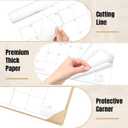 Gannyfer Desk Calendar 2026 with Desktop Mat, Simplified Large 22" x 17" Desktop Pad Calendar, 18 Month Desk Calendar, Use Now to Dec 2026, Office Supplies Perfect for Home School and Office - Apricot(6 Stickers Included)