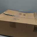 Amazon Basics Large Cat Litter Box with High Sides, Open Top for Easy Access, Includes Scoop with Storage, 19" x 15" x 11.75", Grey/Beige
