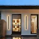 Modern Outdoor Lights,Led 26W Porch Sconce 3000-6000K 51.2in Frosted White Acrylic Exterior Light Fixture Watetproof Suitable for Patio,Garage Entry House