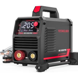 YESWELDER 205Amp Stick Welder Large LED Display, Digital Inverter IGBT ARC Welding Machine, 110V/220V Dual Voltage Hot Start Portable MMA Welder Machine, Arc force