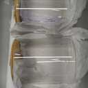 Glass Jars for Laundry Room Organization, Laundry Pods Container with 27 Labels, Detergent Holder with Bamboo Lid, Cute Storage Jars (Set of 2)