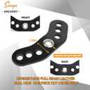 SUNYA Archery Bow Wrist Sling, 550 Paracord Strap Comfortable on Hand.100% Full Grain Leather Yoke, Multiple Camo Colors.Fit Compound Bow Stabilizer & Recurve. (Lava 35)