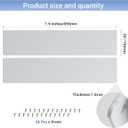 2 Pcs Metal Door Kick Plates 7.5 x 35 Inches 1.5mm Thickness Rounded Corners for Exterior Interior Doors Protection Decor Galvanized Iron Sheet Door Push Plate Silver