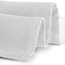 Gee Di Moda Rectangle Tablecloth - 70 x 120 Inch White Table Cloth for 6 or 8 Foot Rectangle Tables - Heavy Duty Washable Fabric - for Holiday Party, Dinner, Weddings, Baby Shower & Events