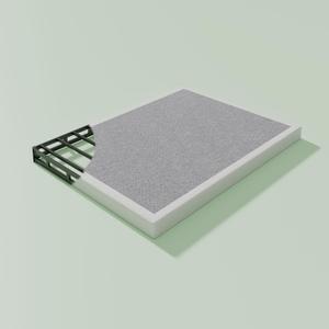 XINXINYAN Box Spring Cal King 3 INCH, 3" Cal King Size Box Spring ONLY, Heavy Duty Frame with Fabric Cover, Easy Assembly, Noise Free