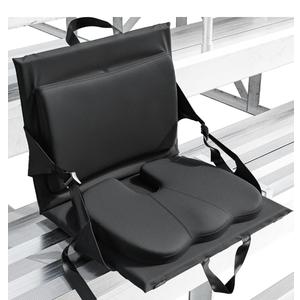 Everlasting Comfort Stadium Seats with Back Support - Adjustable Memory Foam Bleacher Chairs with Back and Cushion, Portable, Easy Folding Stadium Seat Cushion with Storage Pocket