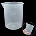 Waziaqoc 3 Pack 1000ml/34oz Plastic Graduated Beaker, 1L Measuring Cup