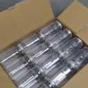 novelinks Plastic Jars With Lids 24Pcs 16 oz Plastic Mason Jars Silver Jar Food Storage Reusable Empty Storage Containers (Sliver, 24 Pack 16 Ounce)