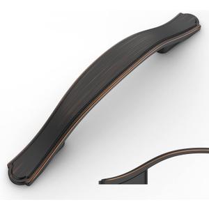 Asidrama 10 Pack 3 Inch(76mm) Oil Rubbed Bronze Kitchen Cabinet Handles Cabinet Pulls Kitchen Cabinet Hardware for Cupboard Drawer Pulls (3" Hole Center)