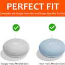PEF Outlet Wall Mount Holder for Google Nest Mini and Google Home Mini, A Space-Saving Accessories with Cord Management for Google Mini Smart Speaker, No Messy Wires or Screws (3 Pack)