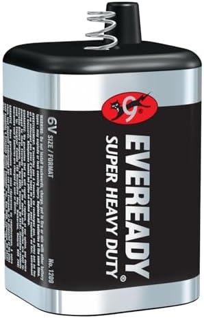 EVEREADY 6V Battery, Super Heavy Duty 6 Volt Battery, 1 Count