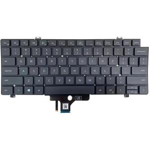 Laptop Replacement US Layout Backlit Keyboard for DELL Latitude 7420 7410 5420 Black