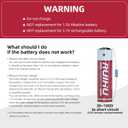 8 Pack ER14505 LS14500 3.6V Lithium Battery, AA Size 2700mAh Lithium Thionyl Chloride Battery(Li-SOCl2) CE/ROHS/UN38.3 Certified, T Type, Non-Rechargeable (ER14505-8 Count)