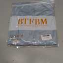 BTFBM Summer Dresses for Women 2025 High Neck Casual Sleeveless Bodycon Formal Ruched Cocktail Club Party Mini Dress (XL)