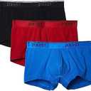 2(X)IST mens Cotton Stretch No Show Trunk 3-Pack, L