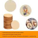 Coopay 600 Pieces Unfinished Wood Circle Natural Round Wood Disc Slices Wooden Cutouts Ornaments for DIY Crafts, Painting, Wedding, and Home Decoration, 1 Inch (Circle)