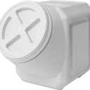 Vittles Vault Traditional Pet Food Storage Container For Dog Kibbles/Bird Seed/Oatmeal/Rice/Flour/Cereal, BPA Free Plastic, Sealed Airtight For Cat Food, Up To 60 lb, Made in USA, With Scoop, Gray, 60 Pounds