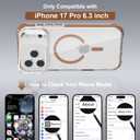 Magnetic for iPhone 17 Pro Case, Built-in Screen Protector Brown
