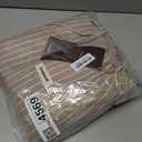 Bedsure Striped Duvet Cover Queen, 100% Washed Cotton Duvet Cover LinenLike, PureWoven with Reversible YarnDyed Design & DoubleStitch Craft, 3-Piece with Zipper, Stripes Light Brown, 90"x90"
