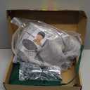 4 Pcs Halloween Assassin Costume Adults Convenience Store Outfits with Grey Wig Green Apron Round Glasses and Beard for Men Women Cosplay Party