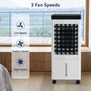 Portable Air Conditioner, 3-in-1 Evaporative Air Cooler w/Cool, Fan & Humidifier for Home Office, Bedroom, 3-Speed Settings,60 Oscillation,1/2/4 H Timer,Remote Control,2000m/h Powerful Wind, 618*265*260mm