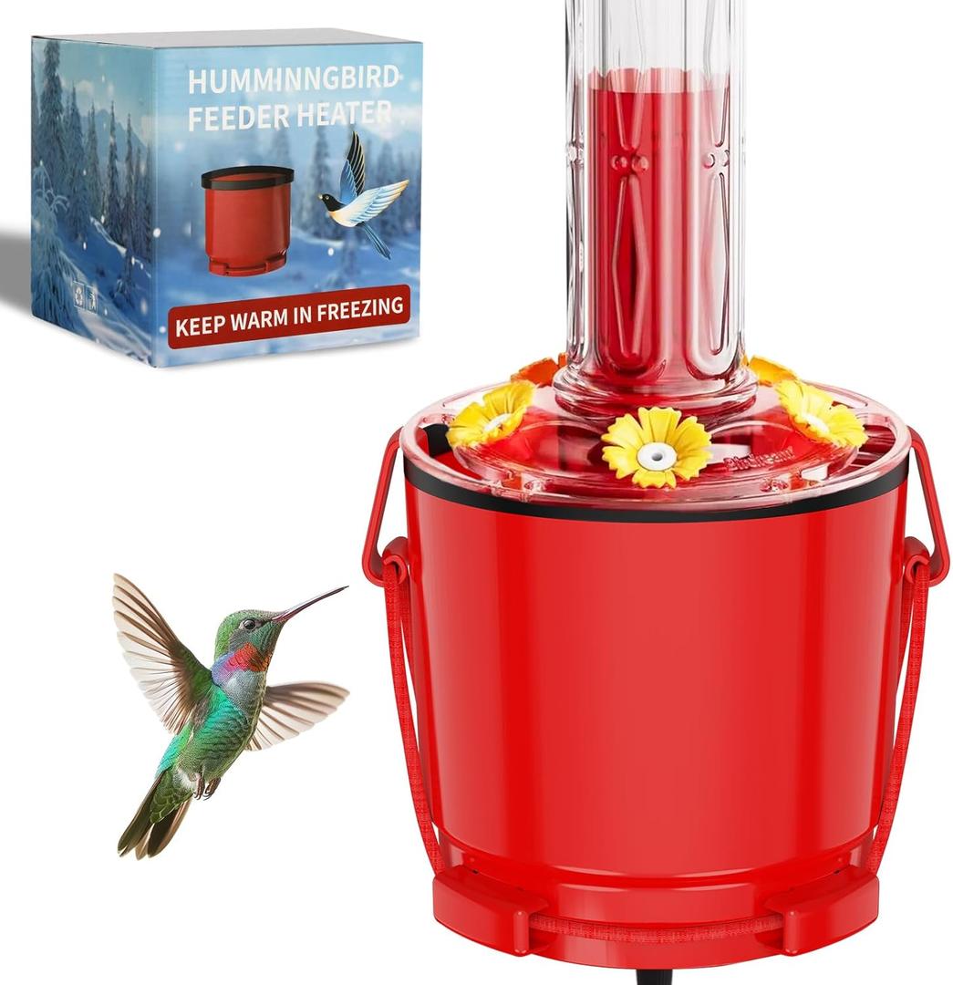 Hummingbird Feeder Heater, Hummer Hearth Hummingbirds Feeder Heater, Attaches to Bottom for Heated Bird Feeder, for Outdoors Garden Patio Yard in Freezing (1 Heater - Feeder NOT Included)