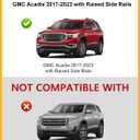 Tuyoung 300lbs All Aluminum Cross Bars Roof Racks Compatible with GMC Acadia 2017 2018 2019 2020 2021 2022 2023, Lockable Heavy Duty Roof Rails Crossbars Luggage Cargo Carrier Rooftop SUV Accessories