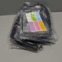 6 Pack Storage Bags with Zipper,12.2 * 9.84 * 2.36in Organizer Bags with Mesh Pockets Name Tag,Waterproof Travel Bags for Board Games,Building Blocks,Puzzles