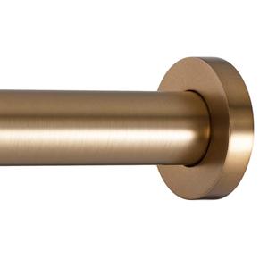 Ivilon Shower Tension Curtain Rod - Adjustable Spring Tension Rod for Shower Curtains, Bathroom, or Windows, Easy to Install, No Drilling Required, Rustproof, Adjustable 36 to 54 Inch Warm Gold