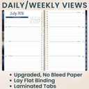 bloom daily planners 2026-2027 Planner - Academic Year (July 2026 - July 2027) Monthly & Weekly Soft Cover Planner for Women - 13 Month Calendar Agenda Book with Stickers - 5.5" x 8.25" - Midnight Sky