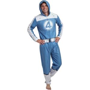 Bioworld Power Ranger Adult Long Sleeve Hooded Cosplay Onesie Costume Union Suit M