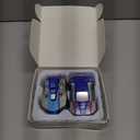 Aimery Collision Transforming Dinosaur Car Toy, 2 Magnetic Cars Convert into Dinosaur Toys,Dino Robot Toy, Boys Toys,Kids Toys, Party Birthday for Kids (Blue)