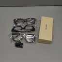 miyya Stylish Reading Glasses for Women, Cheaters Eyeglasses, Oversized Blue Light Readers, Fashion Eye Glasses (Black + Tortoise + Gray Leopard)