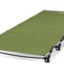 MARCHWAY Ultralight Folding Tent Camping Cot Bed, Portable Compact for Outdoor Travel, Base Camp, Hiking, Mountaineering, Lightweight Backpacking (Army Green)