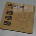 Laptop Stand for Desk Adjustable Height, Ergonomic Laptop Riser Holder with Dual-bar Support, Portable Computer Notebook Stand for MacBook Air Pro, Dell XPS, HP (10-16")