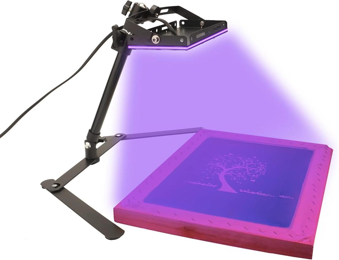 30W LED Exposure Unit for Screen Printing, Dorhui UV Screen Printing Exposure Light and Light Stand for Screen Printing Kit Photo Emulsion Kit