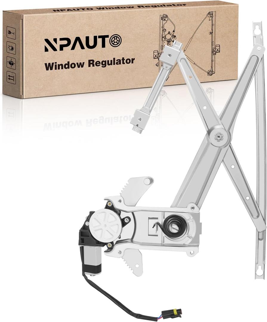 Front Driver Side Power Window Regulator with Motor Replacement for 94-02 Dodge Ram 1500 2500 3500 Pickup 1994 1995 1996 1997 1998 1999 2000 2001 2002, Left, 741-753